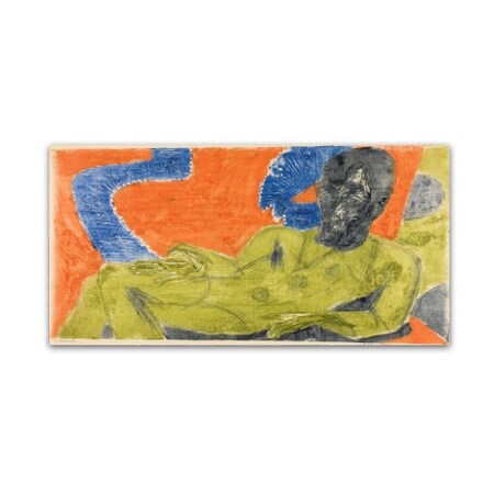 Trademark Fine Art Kirchner 'Portrait Of Otto' Canvas Art, 24x47 AA00590-C2447GG